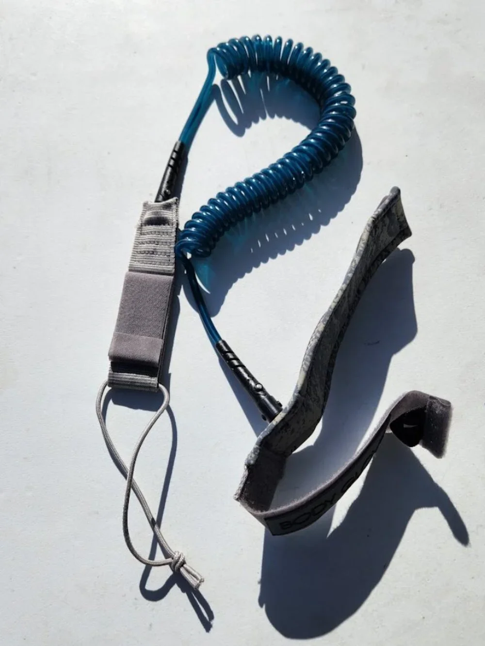 BODY GLOVE SUP Paddle Board Surf Leash Coiled Cord Neoprene Ankle Strap Paddlebo
